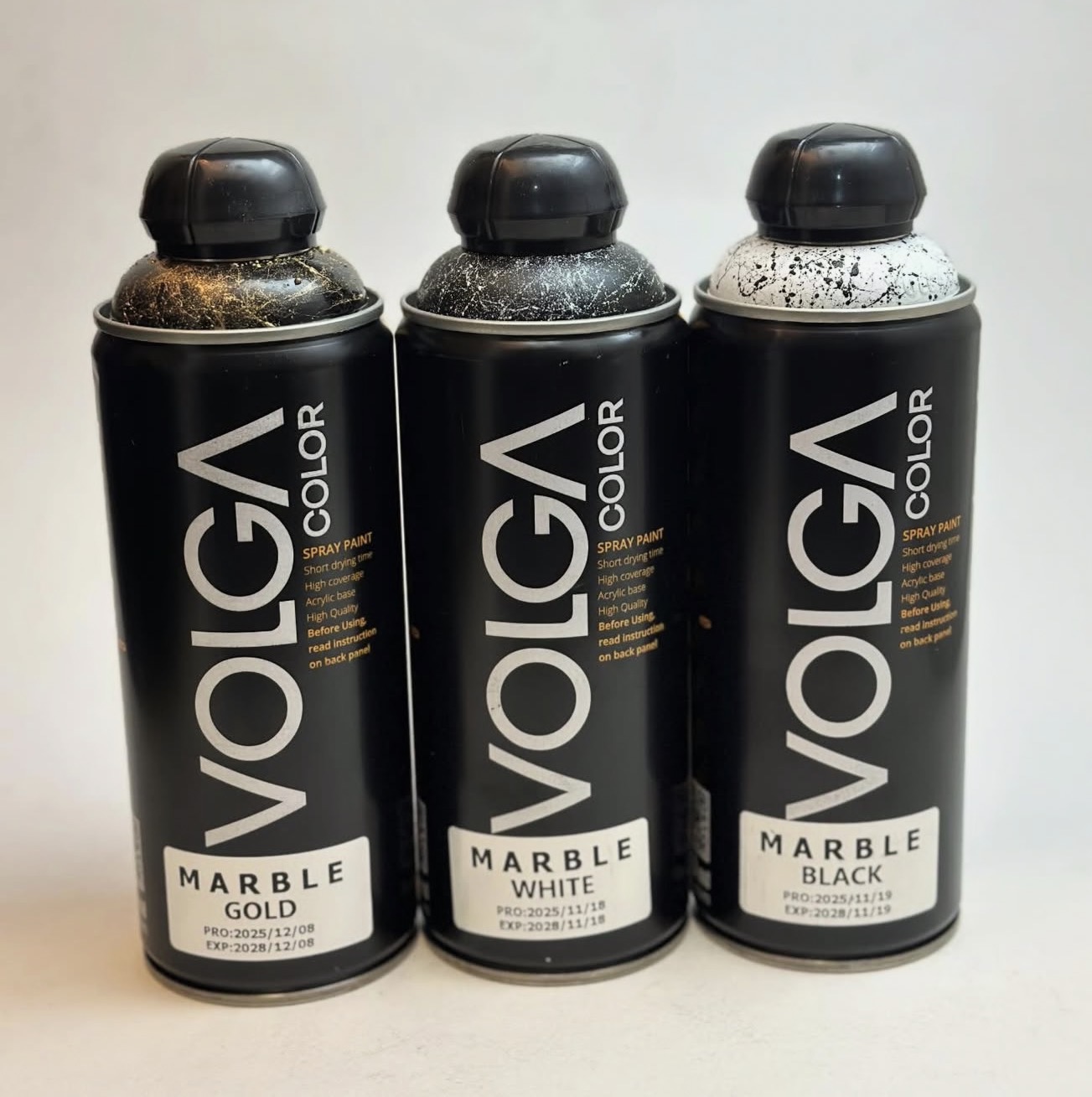 اسپری ماربل سفید طرح سنگ 400 میل ولگا