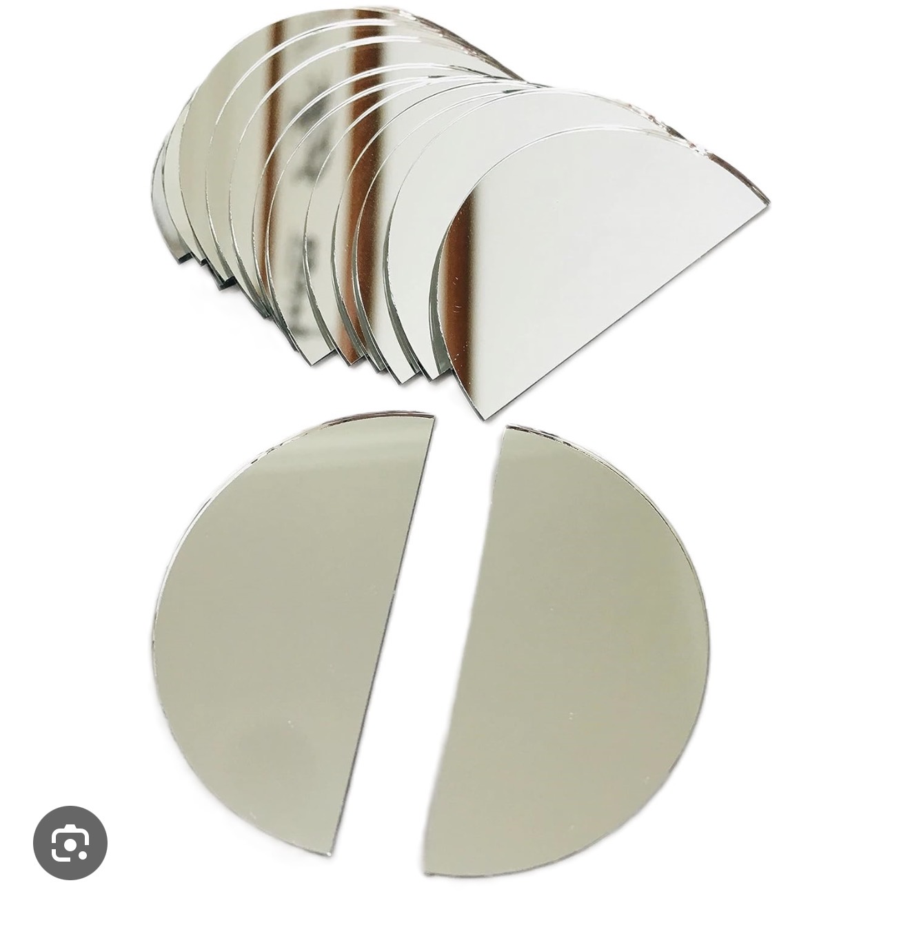 آینه نیم دایره لیپان آرت ١ سانت بسته ٨٠ عددی